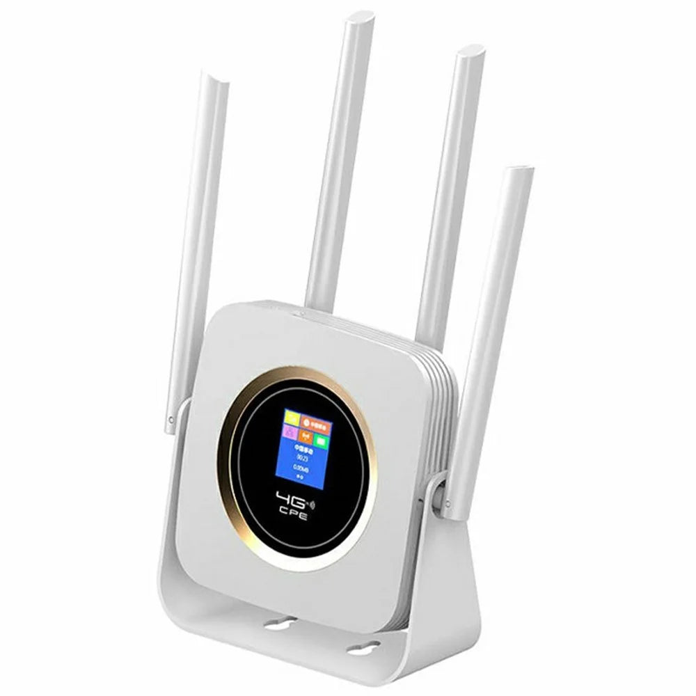 CPF903B Eurasian Version 4G LTE WiFi Router Wireless CPE Single Ethernet Port SIM Card Slot 150Mbps Router - White / US Plug - 1