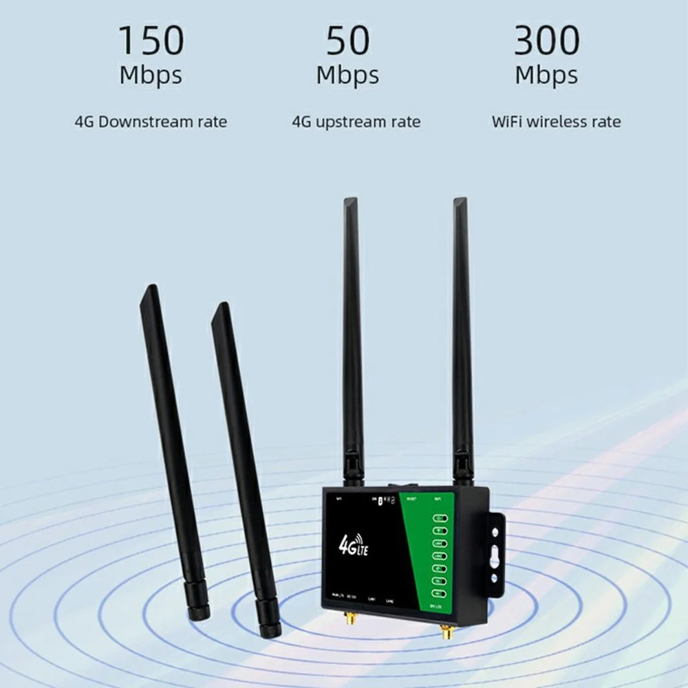 LT210B-E Eurasian Version LTE 4G Router Wireless WiFi Home Office CPE Sharing Router with 2 LAN Ports - US Plug - 4