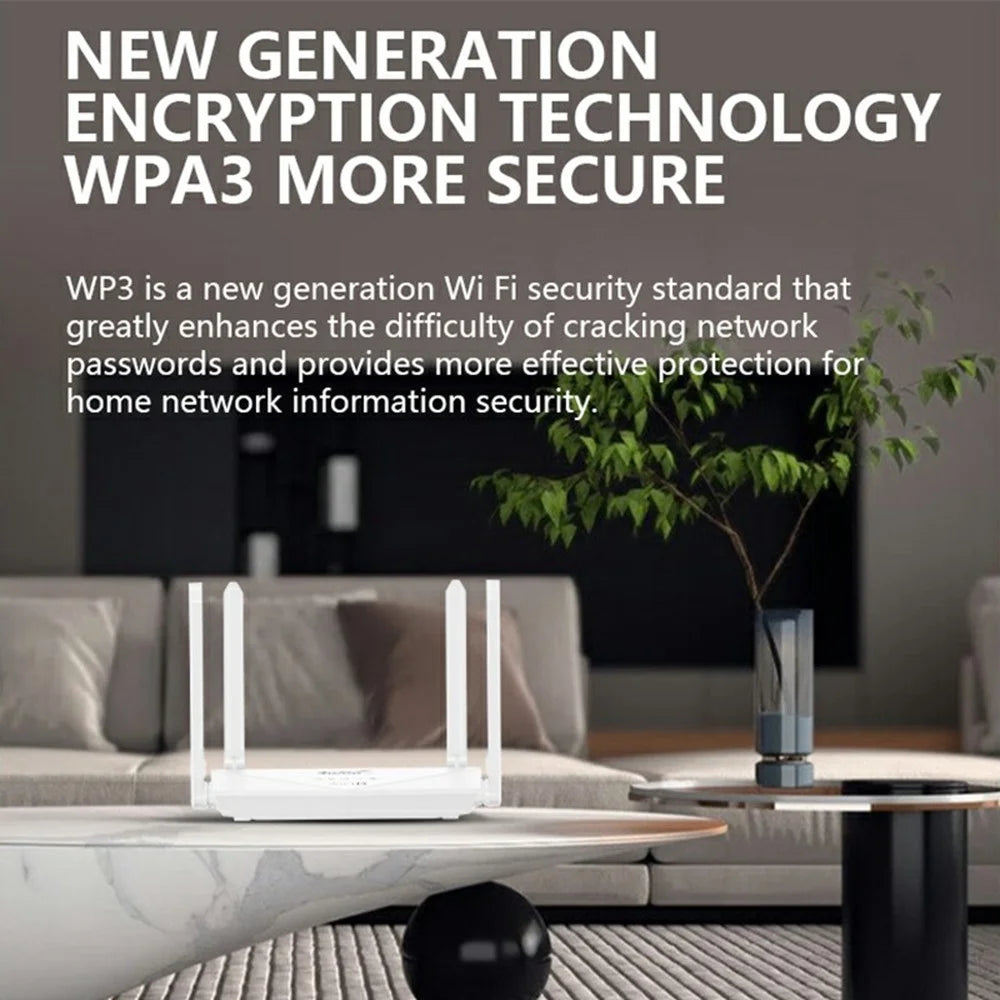 WR900-E Eurasian Version LTE WiFi6 Router 4G SIM Card 5000mAh Battery 6 Antennas 4 LAN Ports Router - US Plug - 5