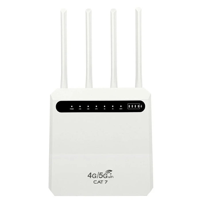 C521-E Cat7 4G Wireless Router 5 LAN Ports WiFi Hotspot with SIM Card Slot, Eurasian Version (with 4000mAh Battery) - US Plug - 2