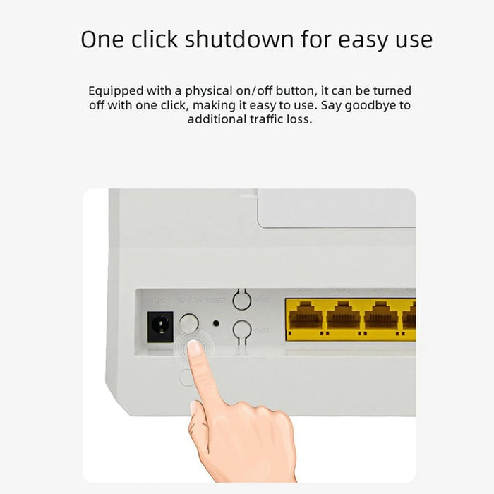 C521-E Cat7 4G Wireless Router 5 LAN Ports WiFi Hotspot with SIM Card Slot, Eurasian Version (with 4000mAh Battery) - US Plug - 7