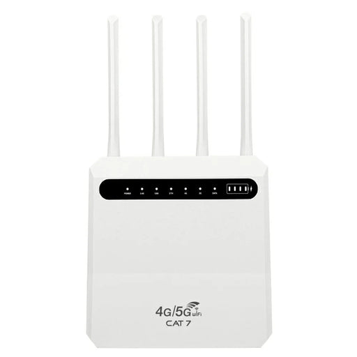 C521-E Cat7 4G Wireless Router 5 LAN Ports WiFi Hotspot with SIM Card Slot, Eurasian Version (without Battery) - US Plug - 2