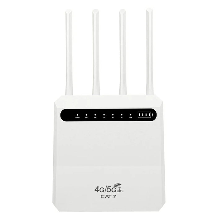 C521-E Cat7 4G Wireless Router 5 LAN Ports WiFi Hotspot with SIM Card Slot, Eurasian Version (without Battery) - US Plug - 2
