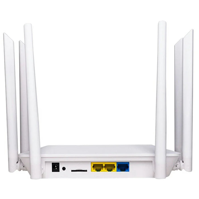 210M-E Eurasian Version SIM Card 4G LTE Router Home Office 3 Ethernet Ports 6 Antennas WiFi CPE Router - US Plug - 3