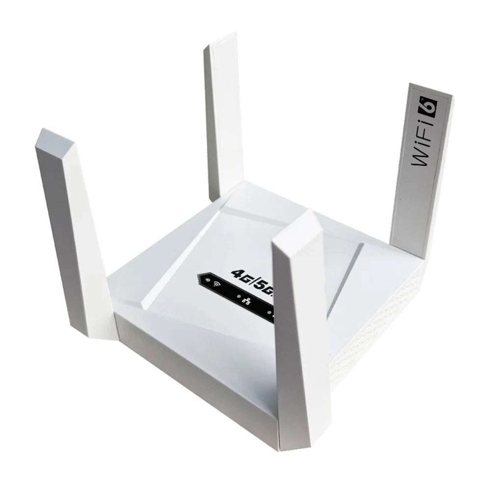 CPF919-E Eurasian Version 4G WiFi Router SIM Card Slot Single LAN Port Router with 4 Antennas - US Plug - 1