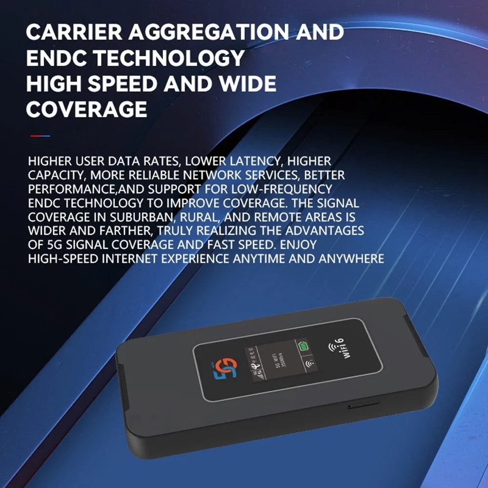 M8A-E Eurasian Version Wireless WiFi 6 Router 5G Portable MIFI Dual Band 600Mbps Router for Travel / Work - 6