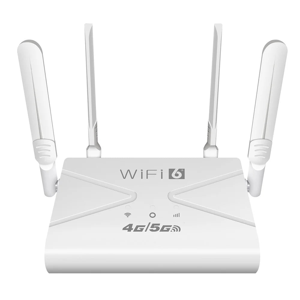 CPE907-E Eurasian Edition 4G LTE WiFi Router 150Mbps Download Speed 4 Antennas SIM Card Router - White / US Plug - 1
