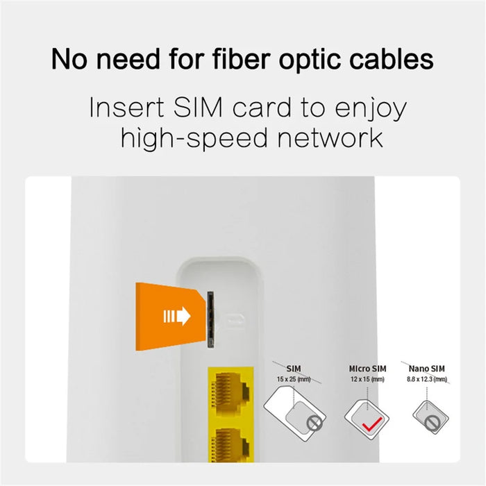 CPF101-L American Version 4G LTE Wireless Router SIM Card Hotspot WiFi Router Support 32 Devices - US Plug - 4