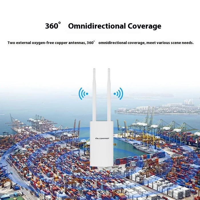 COMFAST CF-EW72 V2 High Power Outdoor Dual Band Wireless AP WiFi Base Station 1200M Wireless Router - 5