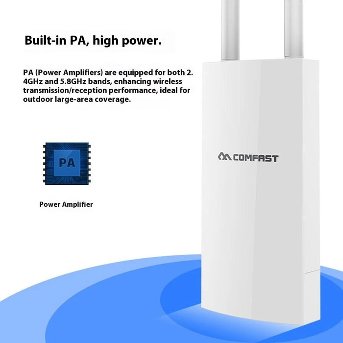COMFAST CF-EW72 V2 High Power Outdoor Dual Band Wireless AP WiFi Base Station 1200M Wireless Router - 6