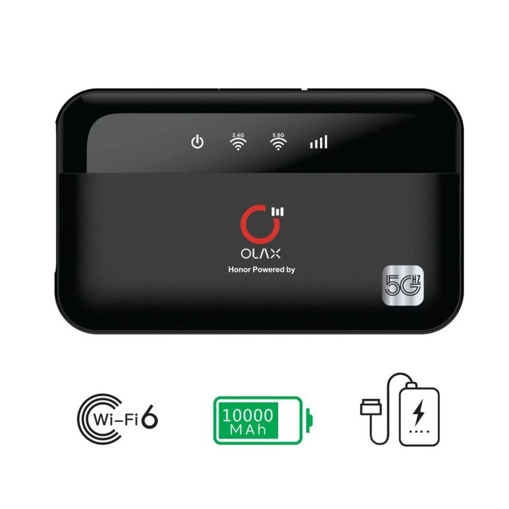 OLAX M100 WiFi Dual Band 2.4G / 5.8G Portable Router Support SIM Card 10000mAh Power Bank / Mobile Hotspot - 2