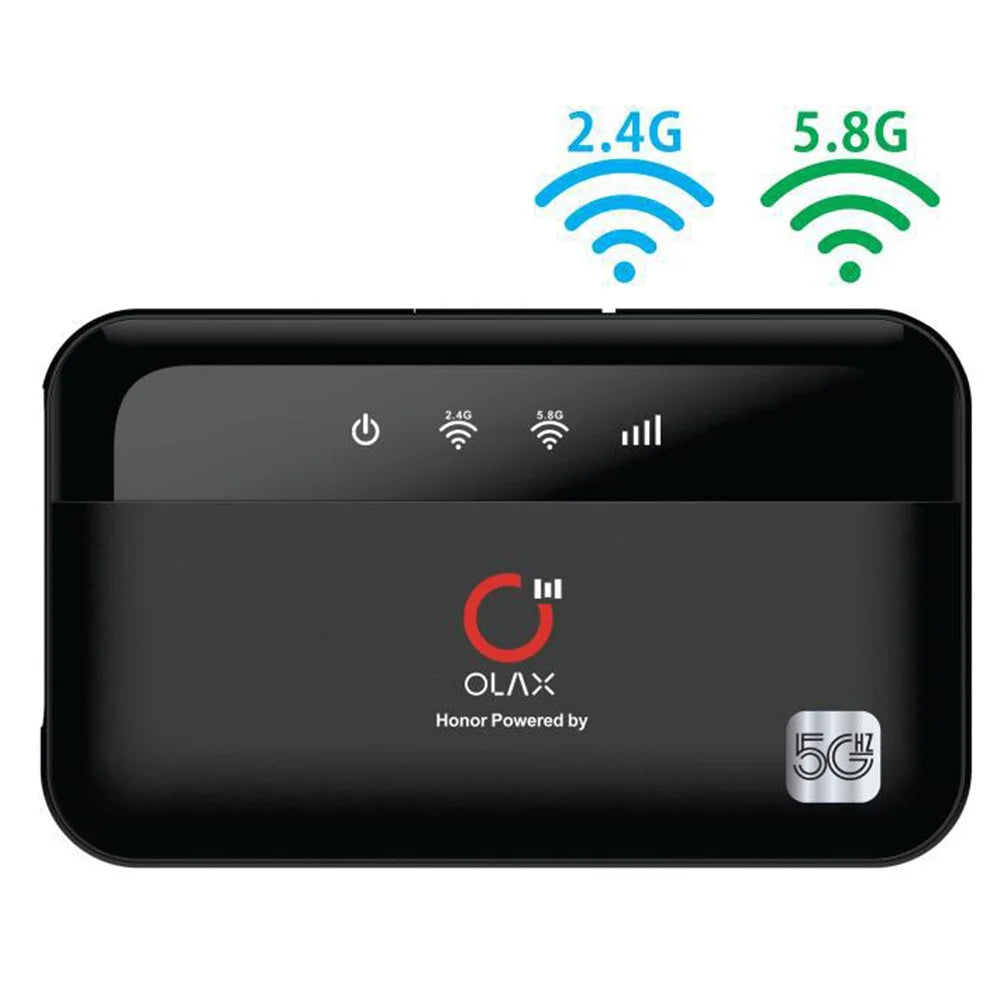 OLAX M100 WiFi Dual Band 2.4G / 5.8G Portable Router Support SIM Card 10000mAh Power Bank / Mobile Hotspot - 3