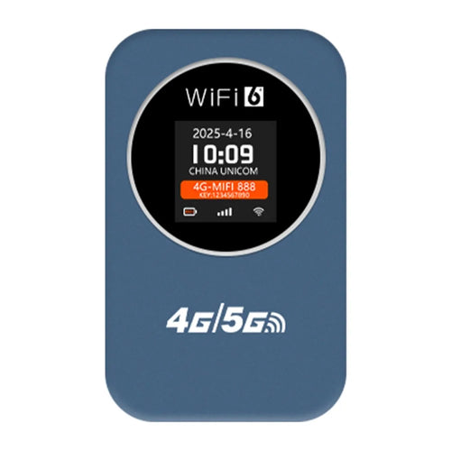 Portable 4G LTE WiFi Router M32-E with SIM Card Slot  /  LCD Display  /  3000mAh Battery for Travel  /  Outdoor, Europe  /  Asia Version - Blue - 1