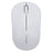 T-WOLF Q4 Wireless Mouse Silent 2.4G 3 Buttons 1000DPI Optical Mice with USB Receiver for PC/Laptop/Tablet - White - 1