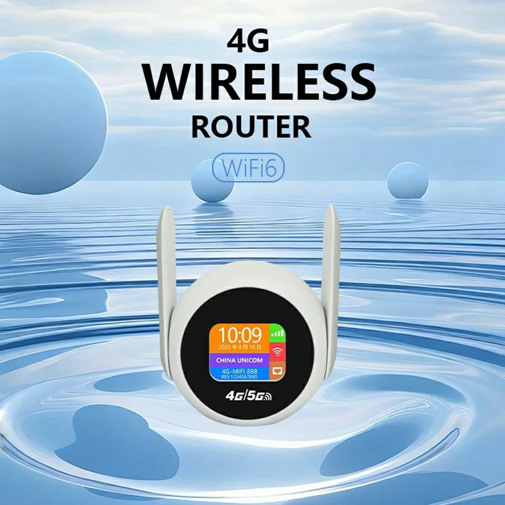 Q50-E Portable 4G WiFi6 Router Wireless Repeater with Nano SIM Card Slot and RJ45 Port, Eurasia Version - US Plug - 2