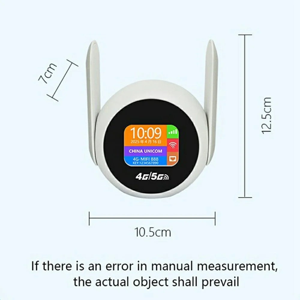 Q50-E Portable 4G WiFi6 Router Wireless Repeater with Nano SIM Card Slot and RJ45 Port, Eurasia Version - US Plug - 7