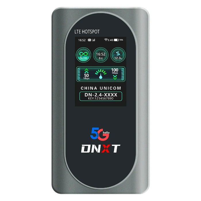 M2D-E Portable 5G Router 2.4G / 5.8G Dual Band 600Mbps WiFi 6 MiFi with Color Screen, Eurasia Version - 1