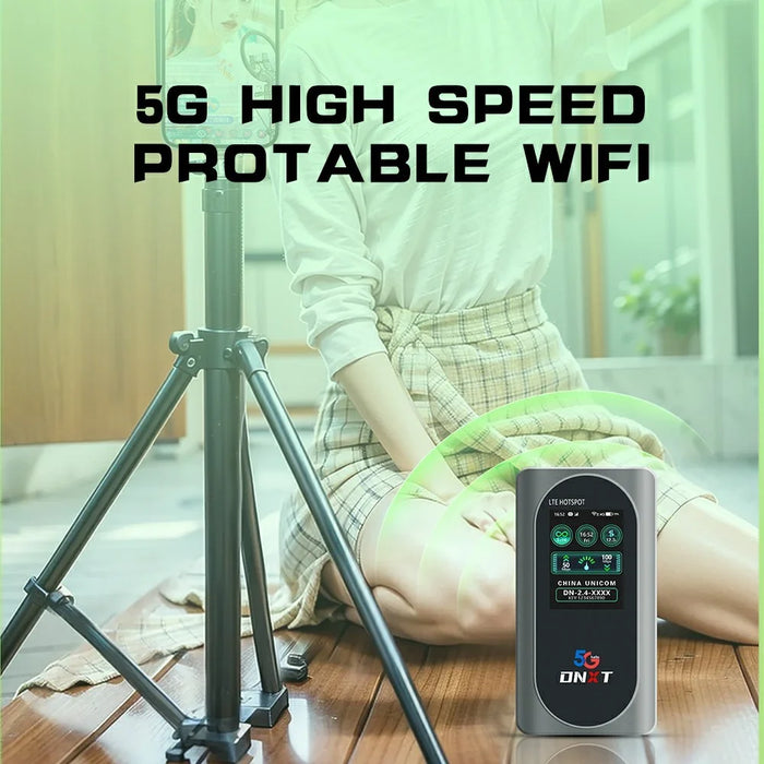 M2D-E Portable 5G Router 2.4G / 5.8G Dual Band 600Mbps WiFi 6 MiFi with Color Screen, Eurasia Version - 2