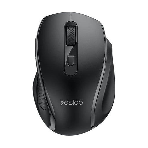 YESIDO KB45 2.4G Wireless Quiet Business Mouse 6 Buttons 4 DPI Wide Side Rest Precise Tracking for Windows  /  Mac  /  Android - Black - 1