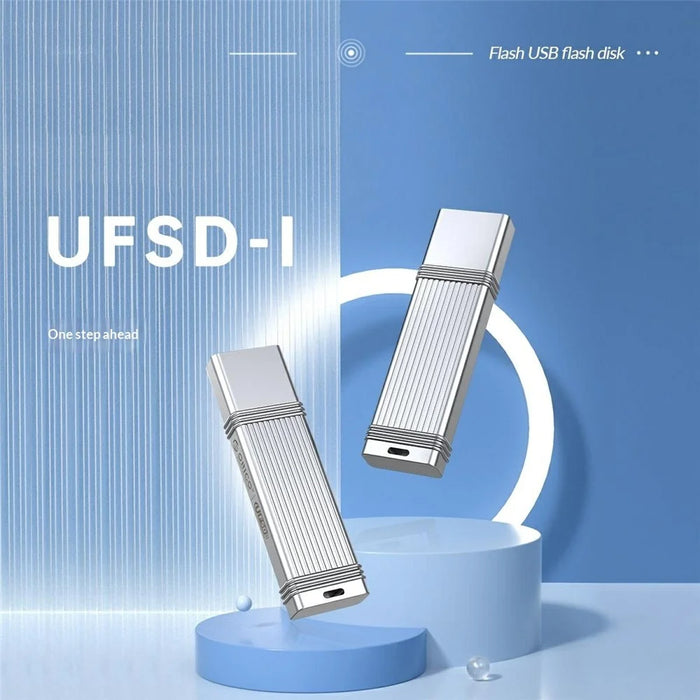 ORICO-UFSD-I-A256G-SV-BP 256GB Flash Drive USB 3.2 Gen1 High Speed Data Transfer For Windows MacOS Linux Android - 2