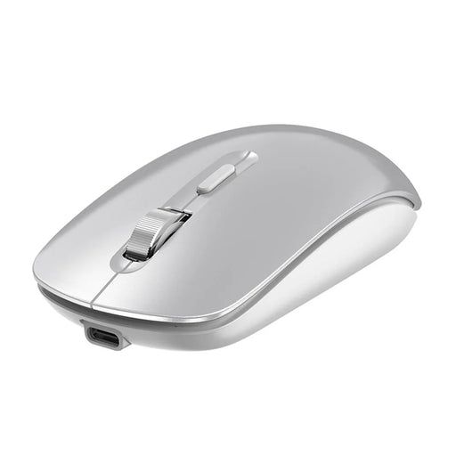 DEVIA Lingo Series Wireless Mouse Bluetooth-compatible / 2.4G Dual Mode 3 DPI Adjustable Silent Mouse - Silver - 1