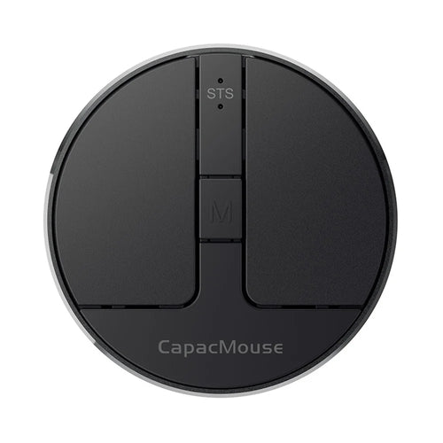 CAPACMOUSE CAP3 2400 DPI Ultra Thin Mini Mouse Pressure Sensing Triple Mode Bluetooth-compatible 2.4G Wireless Mouse - Black - 1