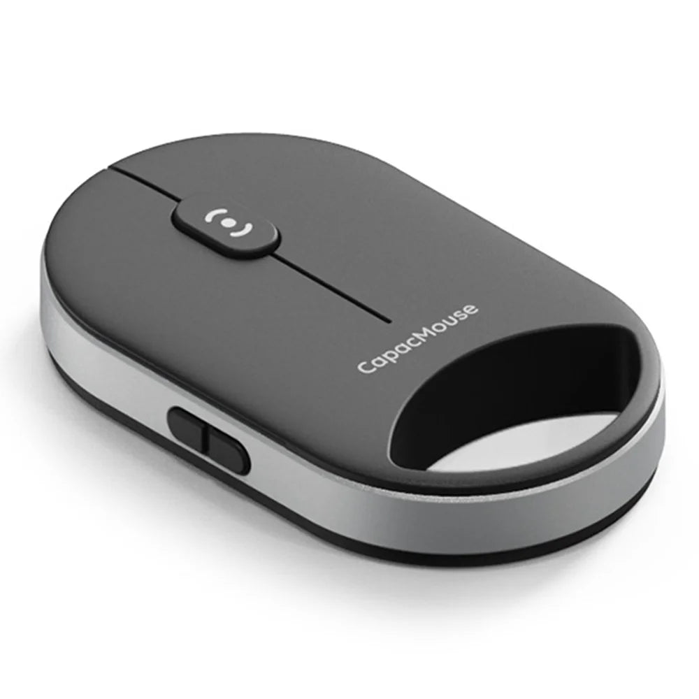 CAPACMOUSE CAP5 Silent Mouse 4 Adjustable DPI Bluetooth-compatible 5.2/2.4G/USB-C 3 Modes Mini Mouse for PC Laptop Notebook - Black - 1