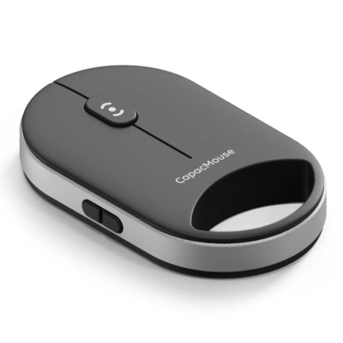 CAPACMOUSE CAP5 Silent Mouse 4 Adjustable DPI Bluetooth-compatible 5.2/2.4G/USB-C 3 Modes Mini Mouse for PC Laptop Notebook - Black - 1
