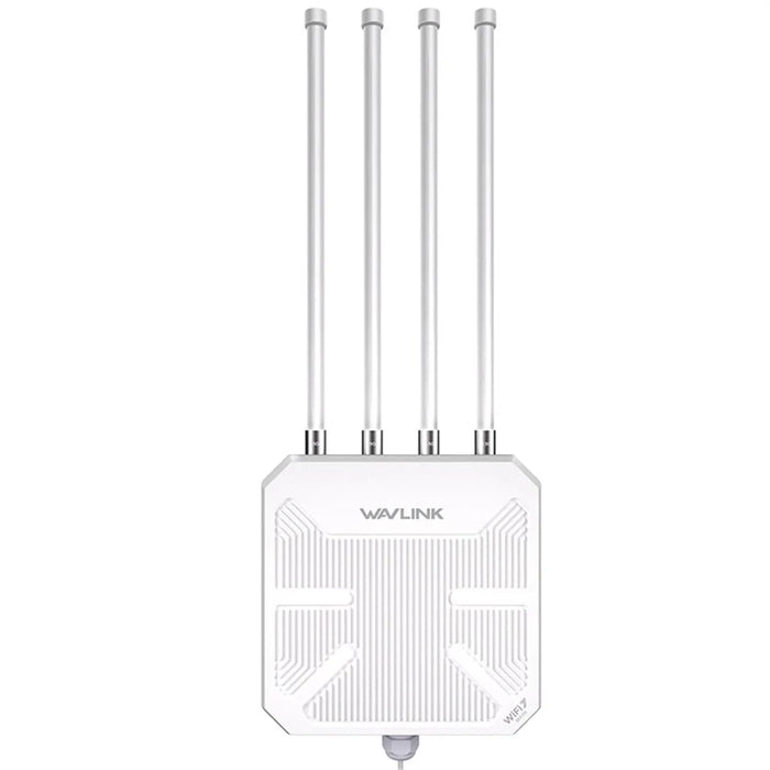 WAVLINK BE5100 WN573HBE2 IP67 Waterproof WiFi 7 Outdoor Router with 8dBi High Gain Antenna - US Plug - 1