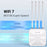 WAVLINK BE5100 WN573HBE2 IP67 Waterproof WiFi 7 Outdoor Router with 8dBi High Gain Antenna - US Plug - 6