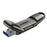 EAGET SU50 128GB Solid State Pen Drive USB 3.2 Gen1 + Type-C 2 in 1 USB Flash Drive for PC Smartphone Tablet - Black - 1