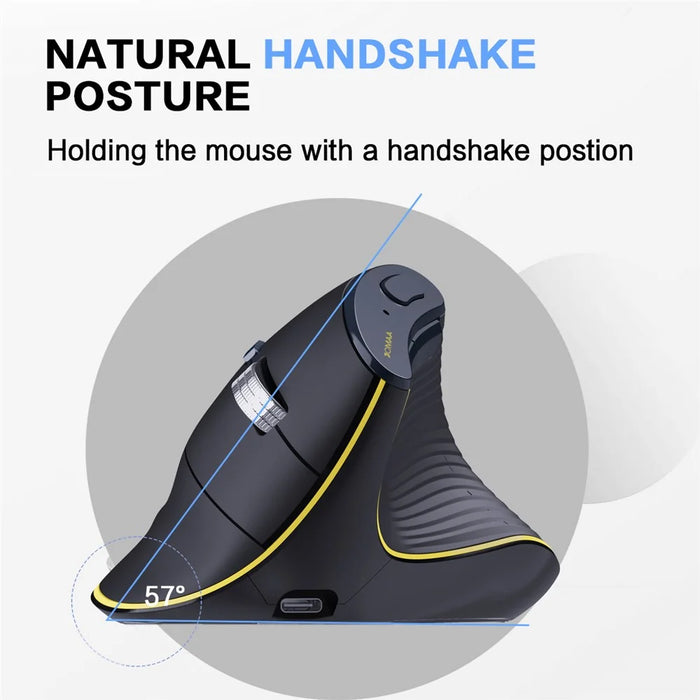 JOMAA JOM655 2.4G Wireless Bluetooth-compatible Dual Mode Mouse Rechargeable Silent Ergonomic Cordless Mouse for Office - 2