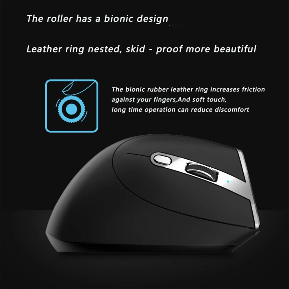 F-36 Wireless Bluetooth-compatible Mouse 2.4G Ergonomic RGB Rechargeable Cordless Gaming Mouse - Black - 7