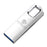 COTECI CS8831 64GB USB 3.0 Flash Drive Zinc Alloy Portable Memory Stick with Hanging Hole - Silver White - 1