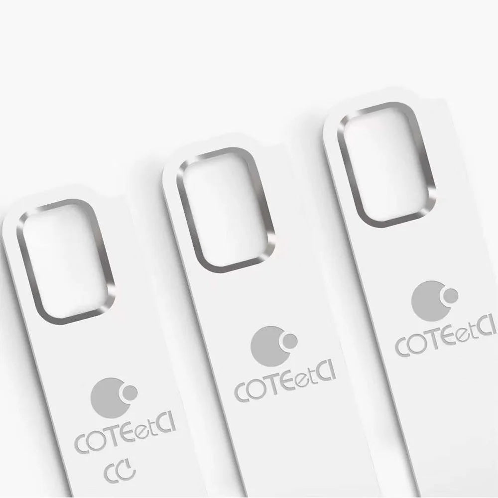 COTECI CS8831 64GB USB 3.0 Flash Drive Zinc Alloy Portable Memory Stick with Hanging Hole - Silver White - 3
