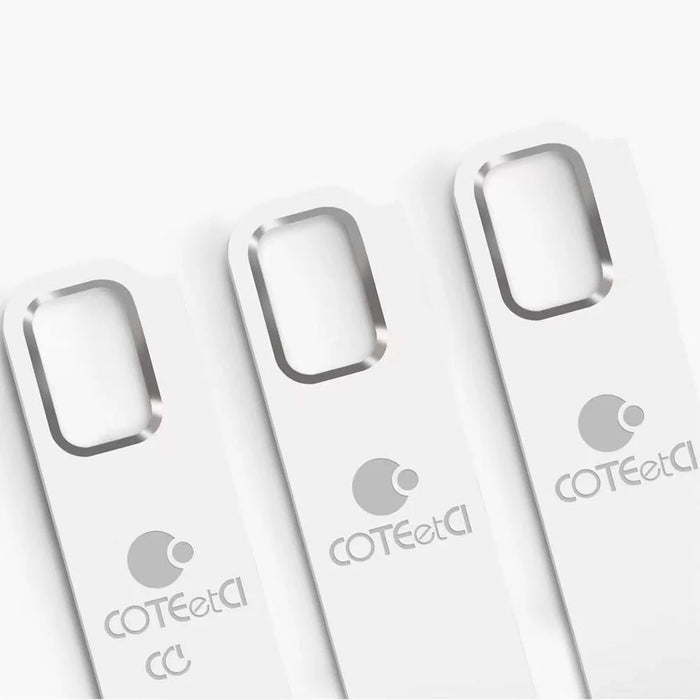 COTECI CS8831 64GB USB 3.0 Flash Drive Zinc Alloy Portable Memory Stick with Hanging Hole - Silver White - 3