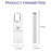 COTECI CS8831 64GB USB 3.0 Flash Drive Zinc Alloy Portable Memory Stick with Hanging Hole - Silver White - 5