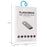 COTECI CS8831 64GB USB 3.0 Flash Drive Zinc Alloy Portable Memory Stick with Hanging Hole - Silver White - 6
