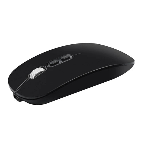COTECI 84009 Wireless Mouse 2.4G Bluetooth-compatible 5.1 Dual Mode 4-Level DPI Mouse for Desktop Laptop - Black - 1