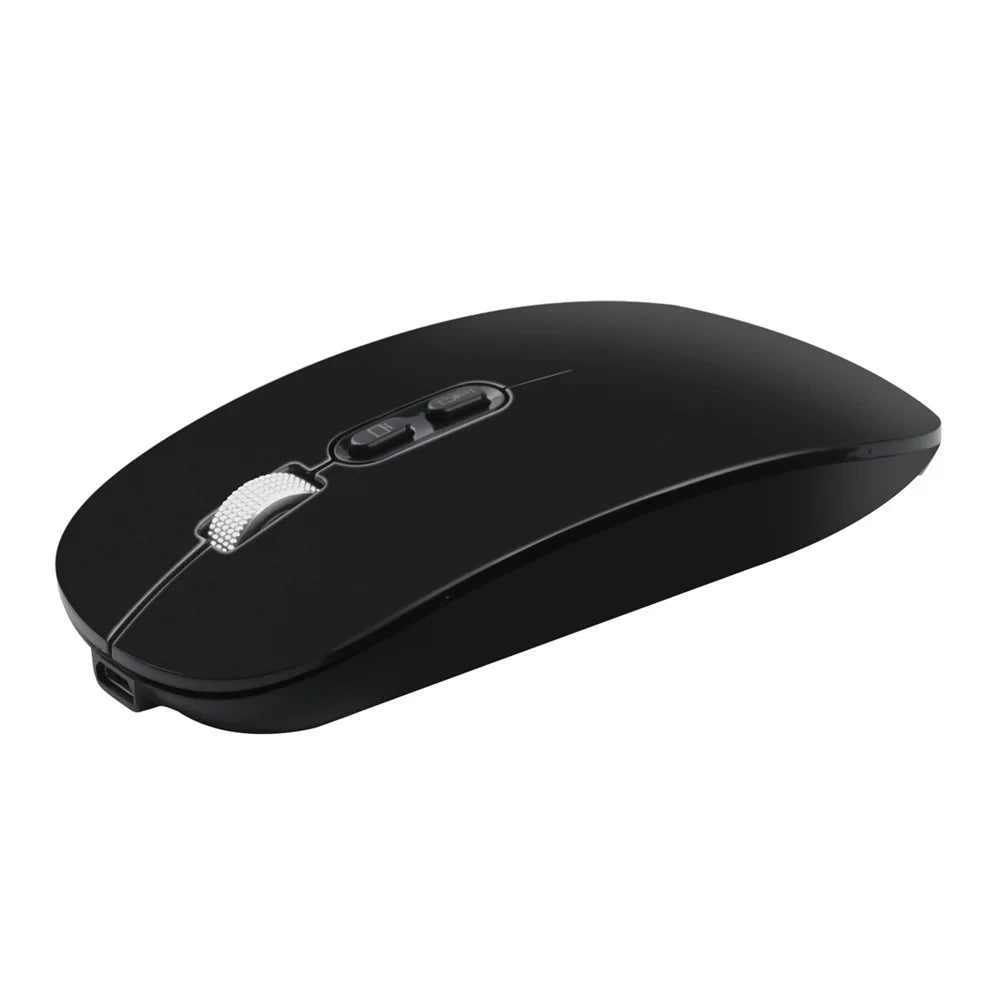 COTECI 84009 Wireless Mouse 2.4G Bluetooth-compatible 5.1 Dual Mode 4-Level DPI Mouse for Desktop Laptop - Black - 1
