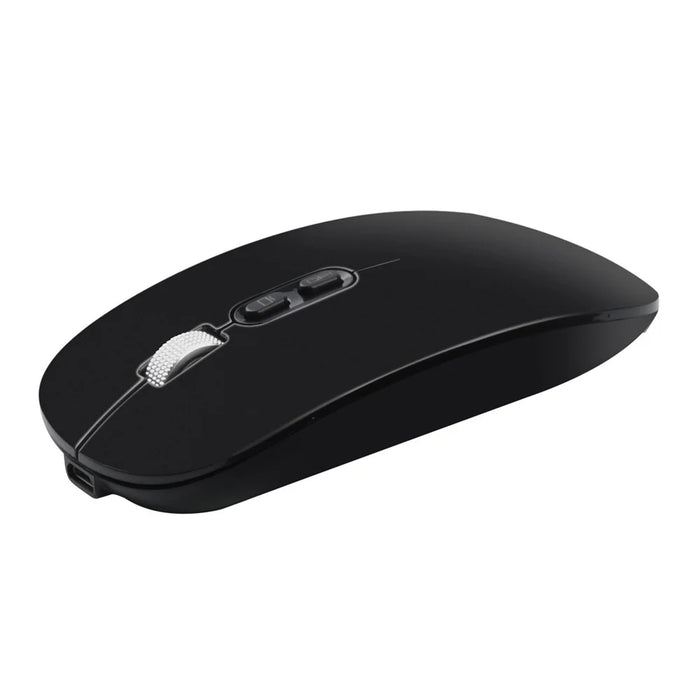 COTECI 84009 Wireless Mouse 2.4G Bluetooth-compatible 5.1 Dual Mode 4-Level DPI Mouse for Desktop Laptop - Black - 1