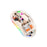 COTECI OF-005 Crystal Mouse III Transparent Wireless Mouse 2.4G Bluetooth-compatible Dual Mode - Tea Color - 1