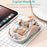 COTECI OF-005 Crystal Mouse III Transparent Wireless Mouse 2.4G Bluetooth-compatible Dual Mode - Tea Color - 2