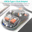 COTECI OF-005 Crystal Mouse III Transparent Wireless Mouse 2.4G Bluetooth-compatible Dual Mode - Tea Color - 4
