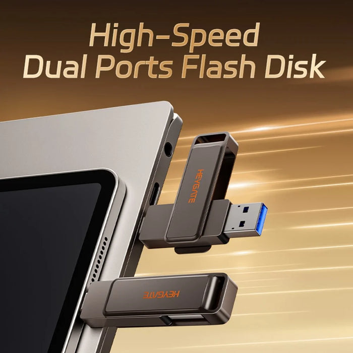 HEYGATE L1 64GB USB Flash Drive Dual Interface USB 3.0 Type-C 100MB  /  s High Speed Memory Stick for Phone PC Laptop - 4