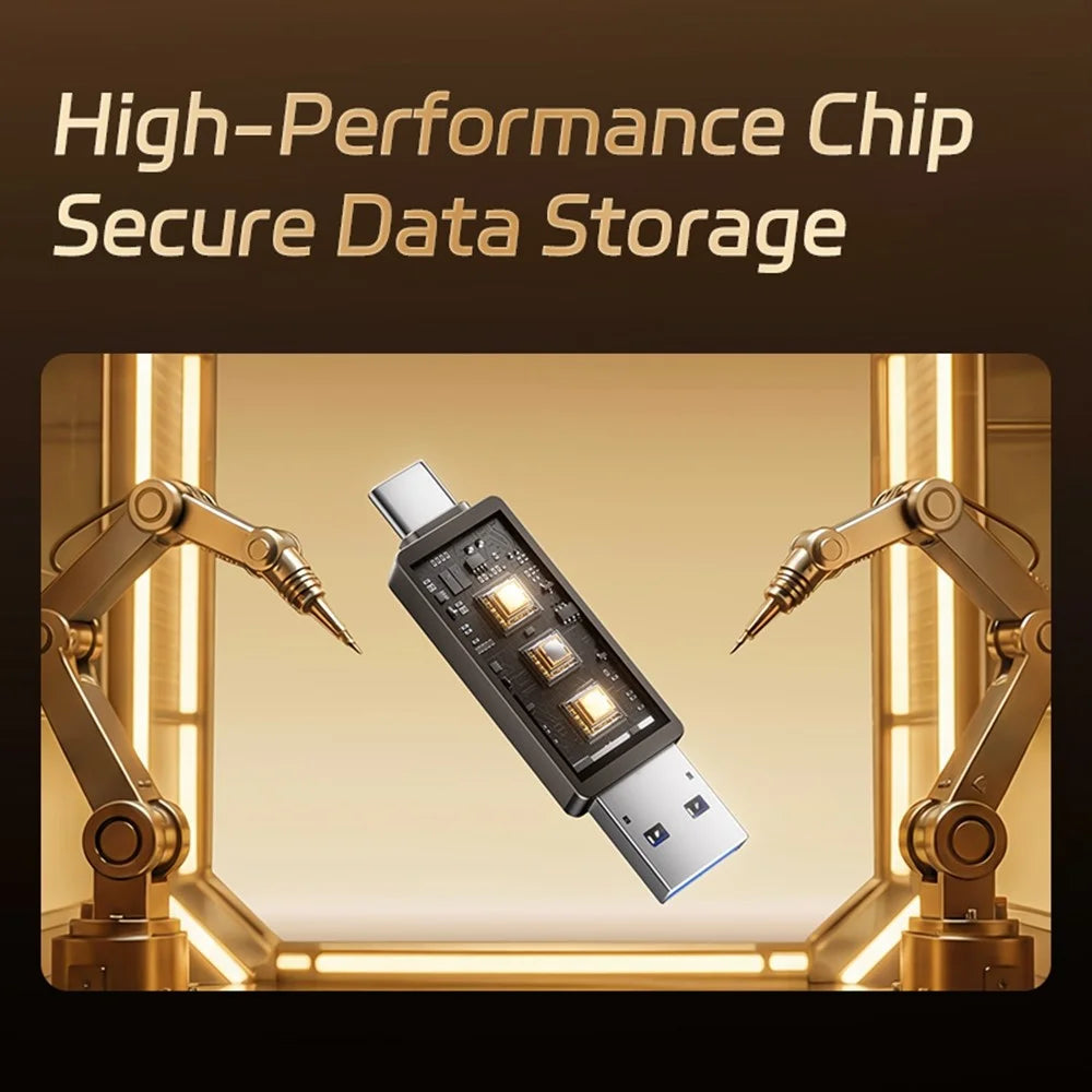 HEYGATE L1 256GB USB Flash Drive Dual Interface USB 3.0 Type-C 100MB / s High Speed Memory Stick for Phone PC Laptop - 6