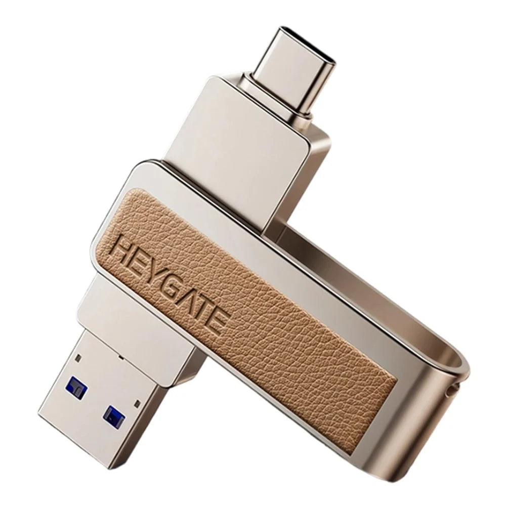 HEYGATE L2 32GB 2-in-1 USB 3.0 Flash Drive Dual Interface USB-A Type-C 100MB / s High Speed Memory Stick U Disk for Phone PC Laptop - 1