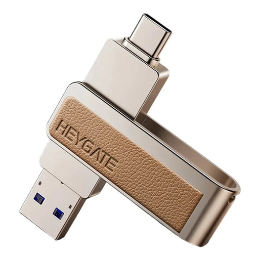 HEYGATE L2 128GB 2-in-1 USB 3.0 Flash Drive Dual Interface USB-A Type-C 100MB / s High Speed Memory Stick U Disk for Phone PC Laptop - 1