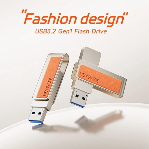 HEYGATE U1 64GB USB 3.2 Flash Drive 150MB / s High Speed Metal Rotating Design Memory Stick U Disk for PC Printer Projector - 2