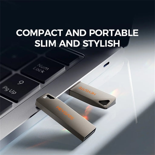 HEYGATE TU10 8GB USB Flash Drive Mini Pendrive Aluminum Alloy USB 2.0 Memory Stick Plug and Play - 2